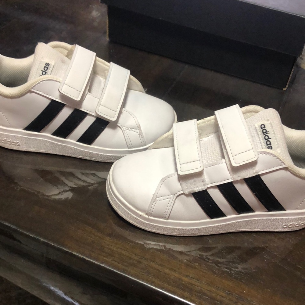 Adidas Kids Shoes - White and Black